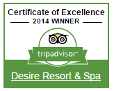 Picture of tripadvisor award for clothing optional resort