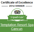 Picture of tripadvisor award for clothing optional resort