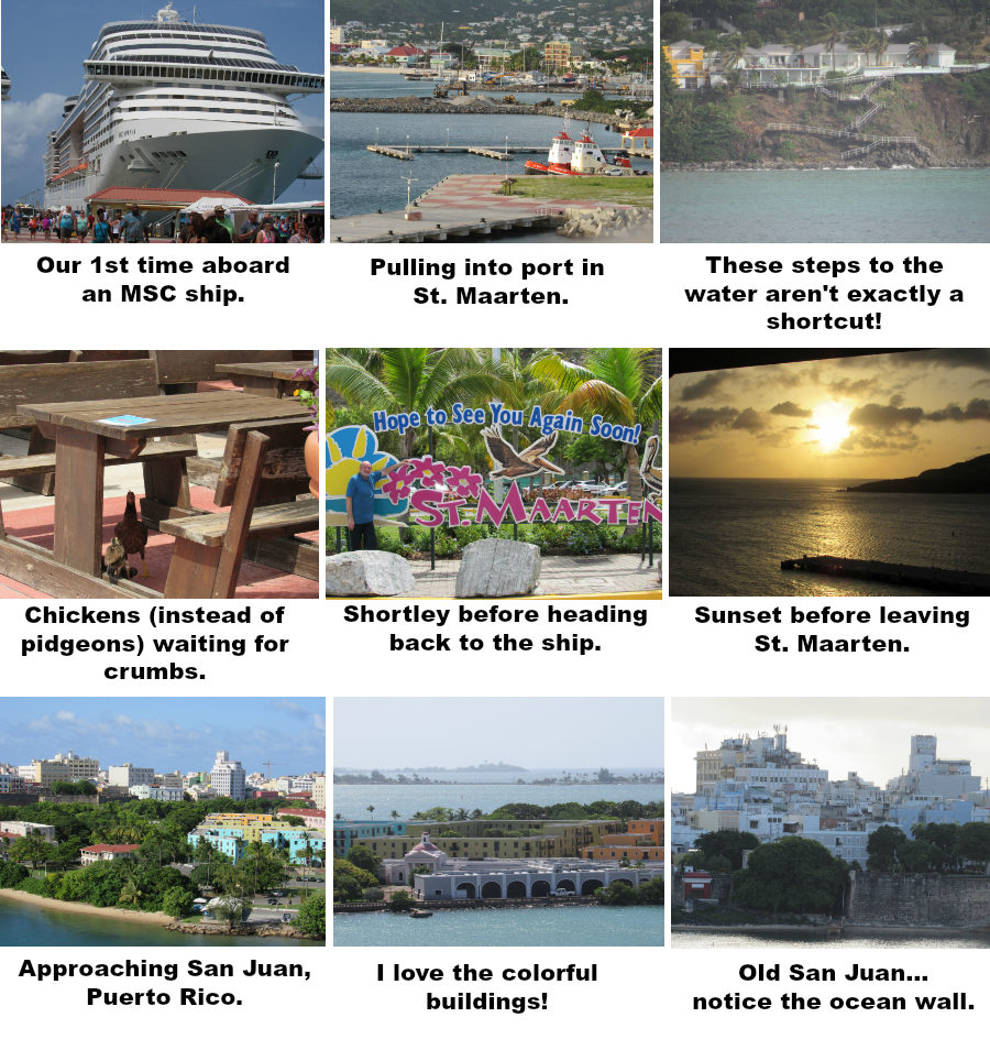 pictures from our msc cruise to the eastern caribbean