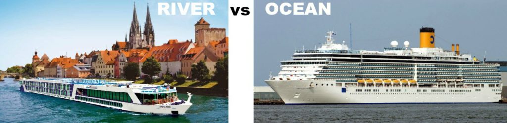 Picture comparing river and ocean boat sizes