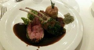 Picture of gourmet meal on an AmaWaterways River Cruise,