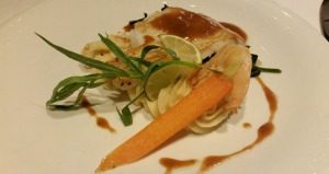 Picture of gourmet meal on an AmaWaterways River Cruise,