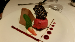 Picture of gourmet dessert on an AmaWaterways River Cruise,