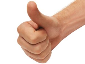 picture of a man giving the thumbs up sign
